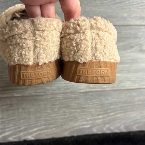 Tretorn Women's Tan Fleece Sneakers - Picture 3 of 4